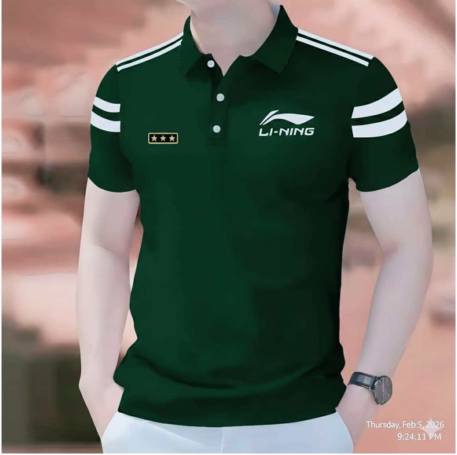 Super Premium PK Cotton Polo Shirt For Men's [3star Green]